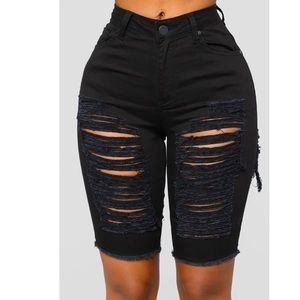 Black Bermuda Shorts